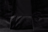 Curtains & Drapes: Large Thick Velvet Blockout Curtains 300x 270cm PINCH PLEAT 1 panel+Hooks Black