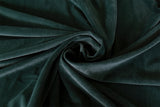 Curtains & Drapes: Large Thick Faux Mink Velvet Curtains 270x 230cm+15 Hooks Pinch Pleat, Green,New