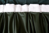 Curtains & Drapes: Large Thick Faux Mink Velvet Curtains 270x 230cm+15 Hooks Pinch Pleat, Green,New