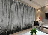 Curtains & Drapes: Large Thick Velvet Curtains Warp Knitted Velvet 540x270cm+Hooks Pinch Pleat Grey