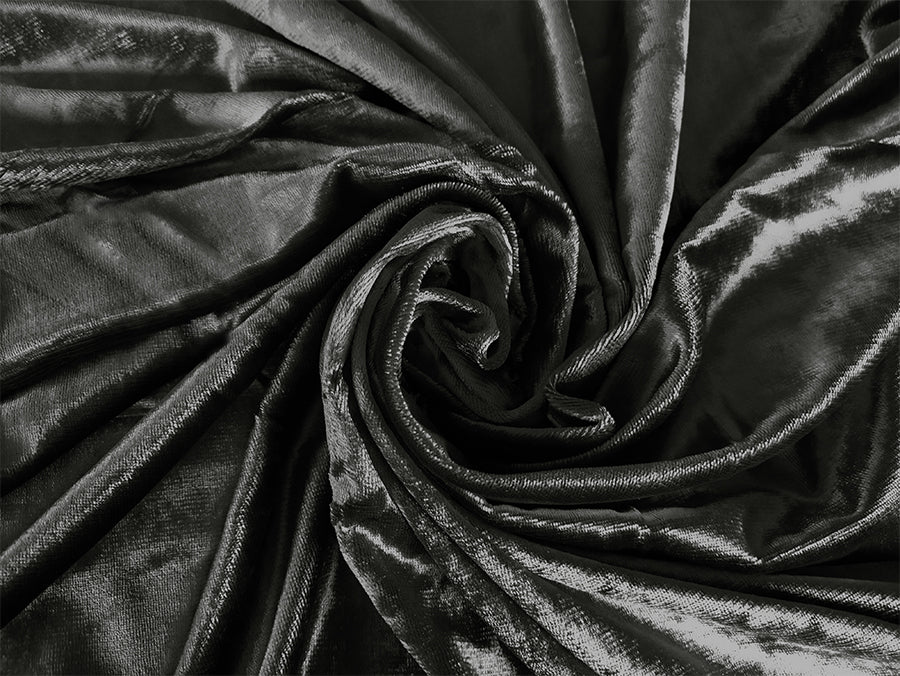Curtains & Drapes: Large Thick Velvet Curtains Warp Knitted Velvet 540x270cm+Hooks Pinch Pleat Grey
