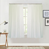 Curtains & Drapes: Milk White Curtains 260x160cm PINCH PLEAT High Level Fabric 2 Panels for wall