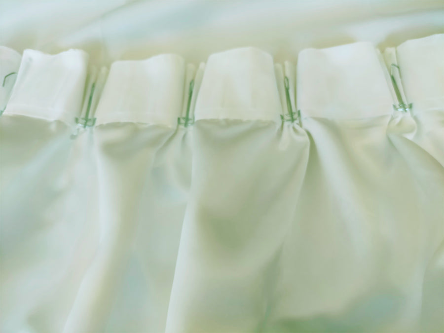 Curtains & Drapes: Milk White Curtains 260x160cm PINCH PLEAT High Level Fabric 2 Panels for wall