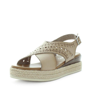 WILDE Women's SOLAF Sandals Beige Shoe 36EU