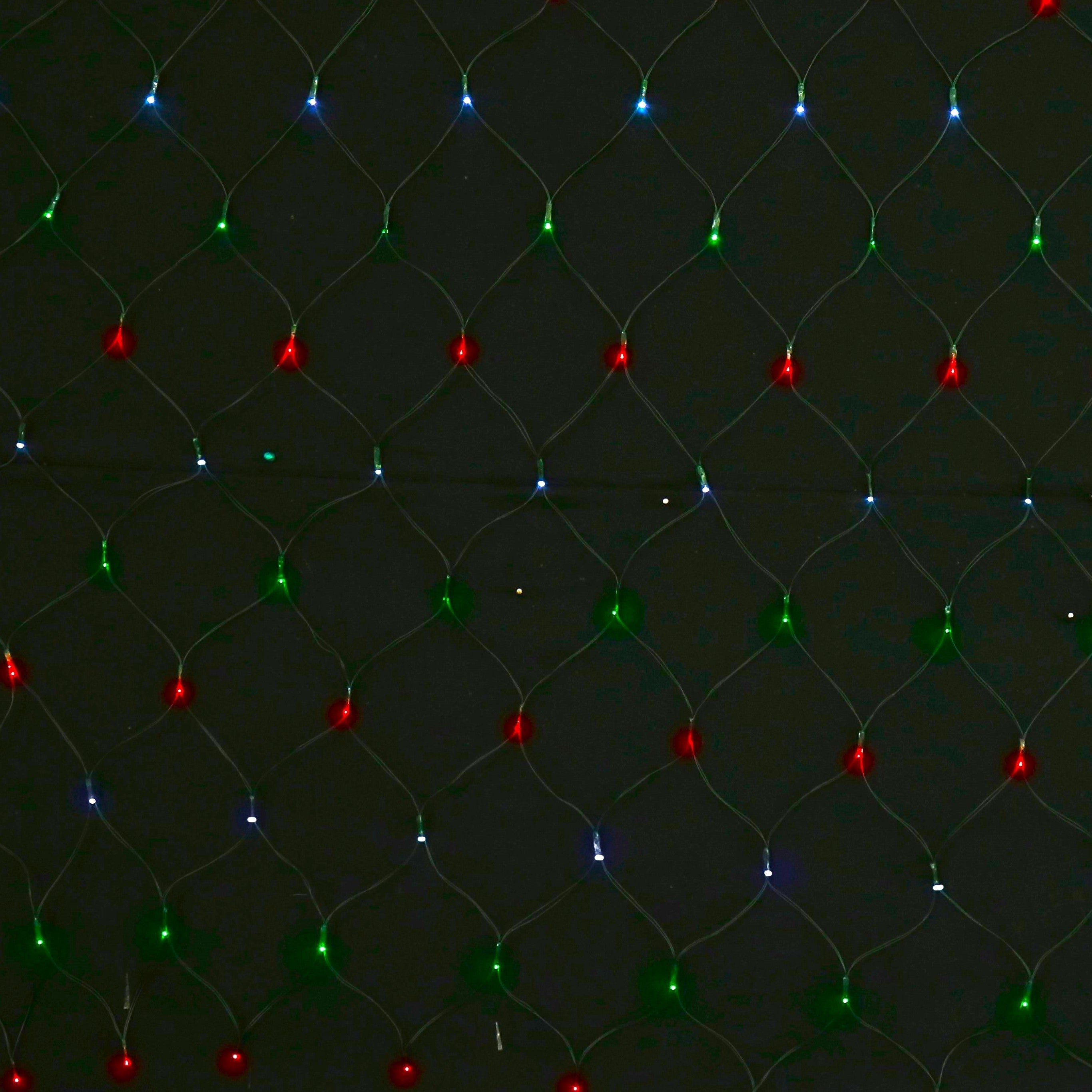 Outdoor Decorations & Lights: Solar 150 LED Net Light available in 4 Colors - Multicolor