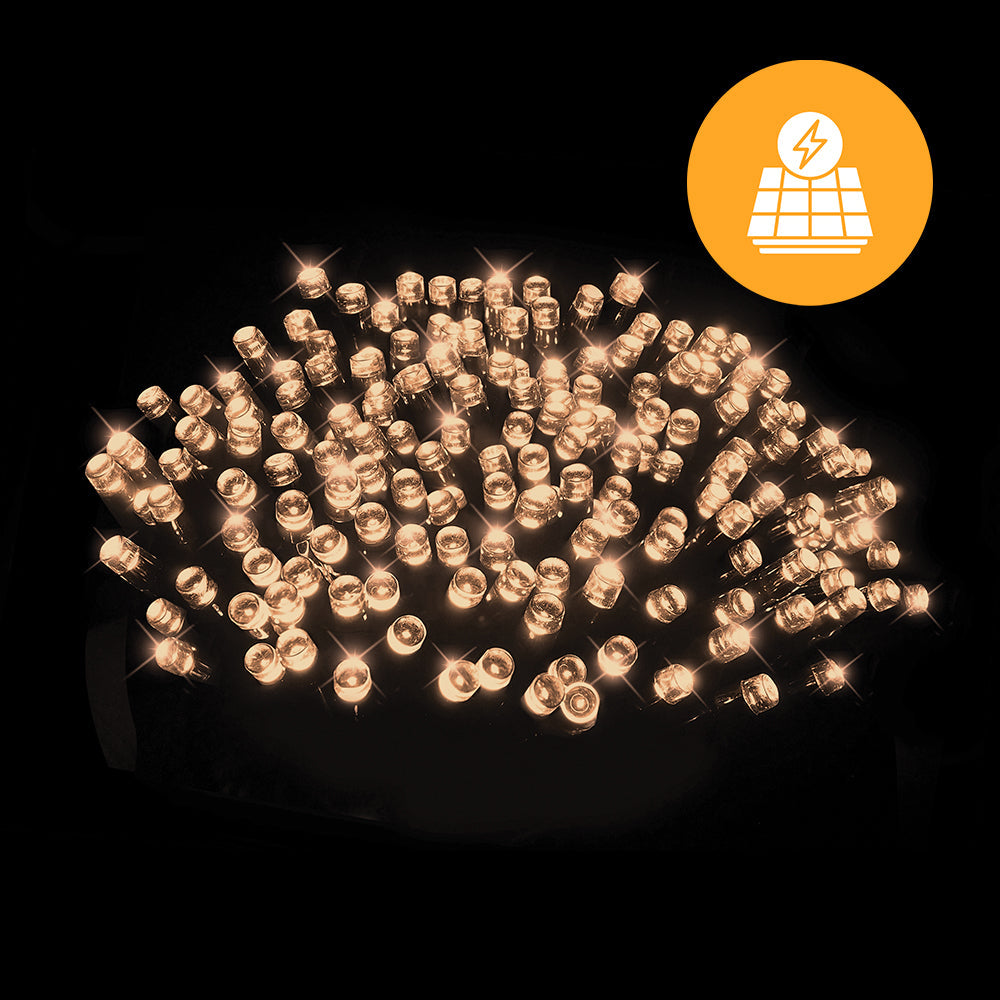 Outdoor Decorations & Lights: Solar Fairy Lights 500 LEDs available in 4 Colors - Multicolor
