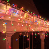 Outdoor Decorations & Lights: 500 LED Icicle Lights  available in 4 Colors - Multicolor
