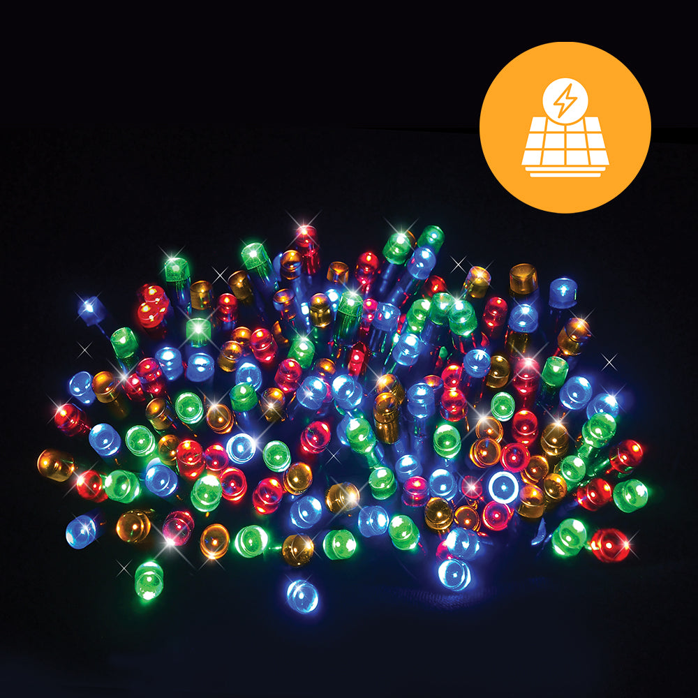 Outdoor Decorations & Lights: Solar Fairy Lights 1000 LEDs available in 3 Colors - Multicolor