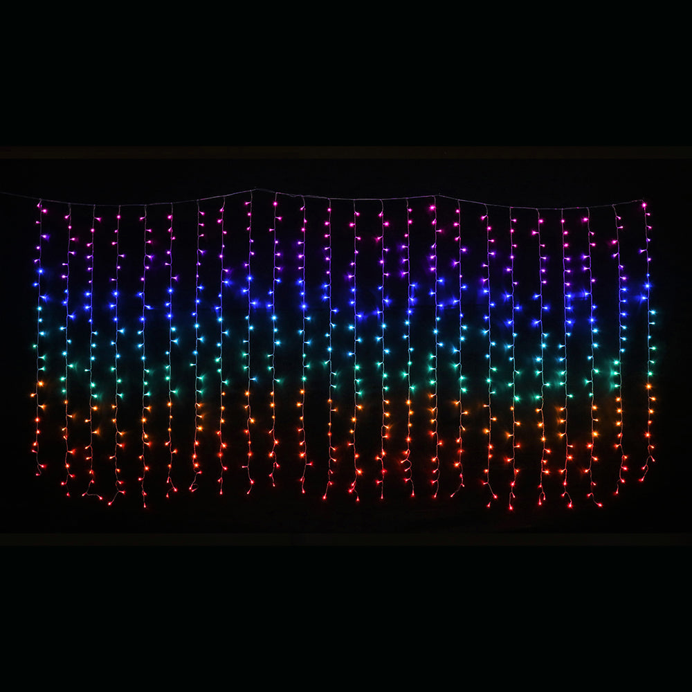 Outdoor Decorations & Lights: LED Curtain Lights Rainbow Color available in 2 sizes - 1.8 meter