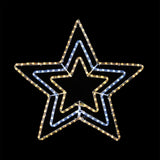 Outdoor Decorations & Lights: LED Ropelight 3-in-1 Star Flash Warm-Cool-Warm - Multicolor