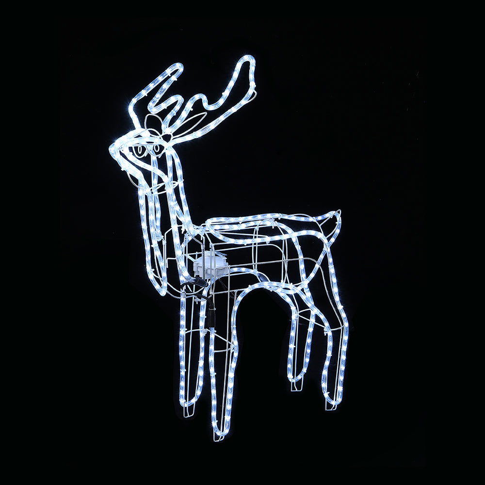 Outdoor Decorations & Lights: LED Ropelight Standing Reindeer Small Moving Cool White available in 2 types - Standing