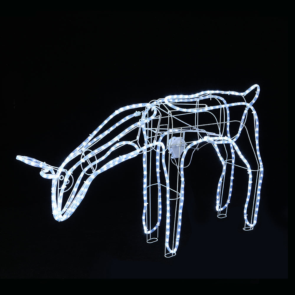 Outdoor Decorations & Lights: LED Ropelight Standing Reindeer Small Moving Cool White available in 2 types - Standing