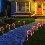 Outdoor Decorations & Lights: LED Candy Canes Path Lights 20pk