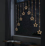 Outdoor Decorations & Lights: LED Wire Star Curtain Gold Lights