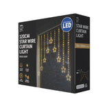 Outdoor Decorations & Lights: LED Wire Star Curtain Gold Lights