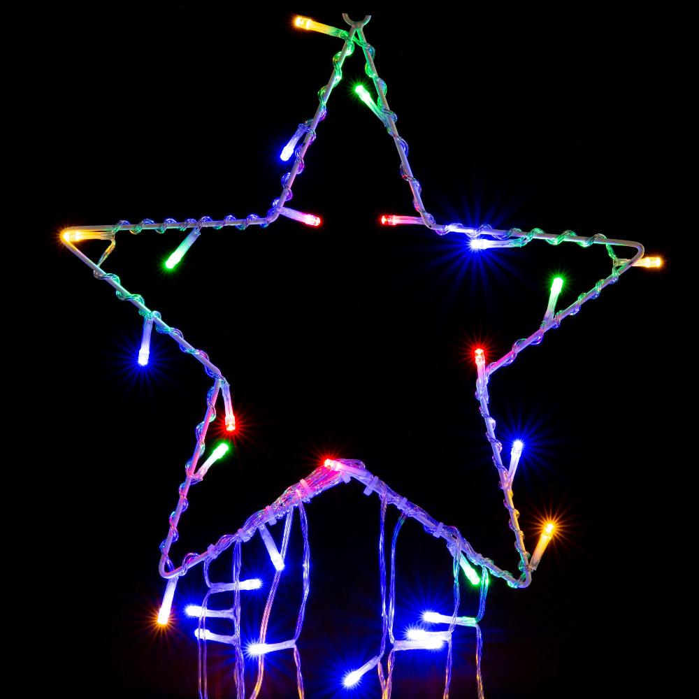 Outdoor Decorations & Lights: LED Garden Star Cascade 3.5m Multi-Color Lights