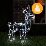 Outdoor Decorations & Lights: Solar LED Standing 3D Reindeer - 60 cm