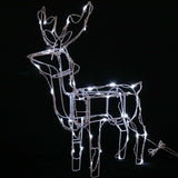 Outdoor Decorations & Lights: Solar LED Standing 3D Reindeer - 60 cm