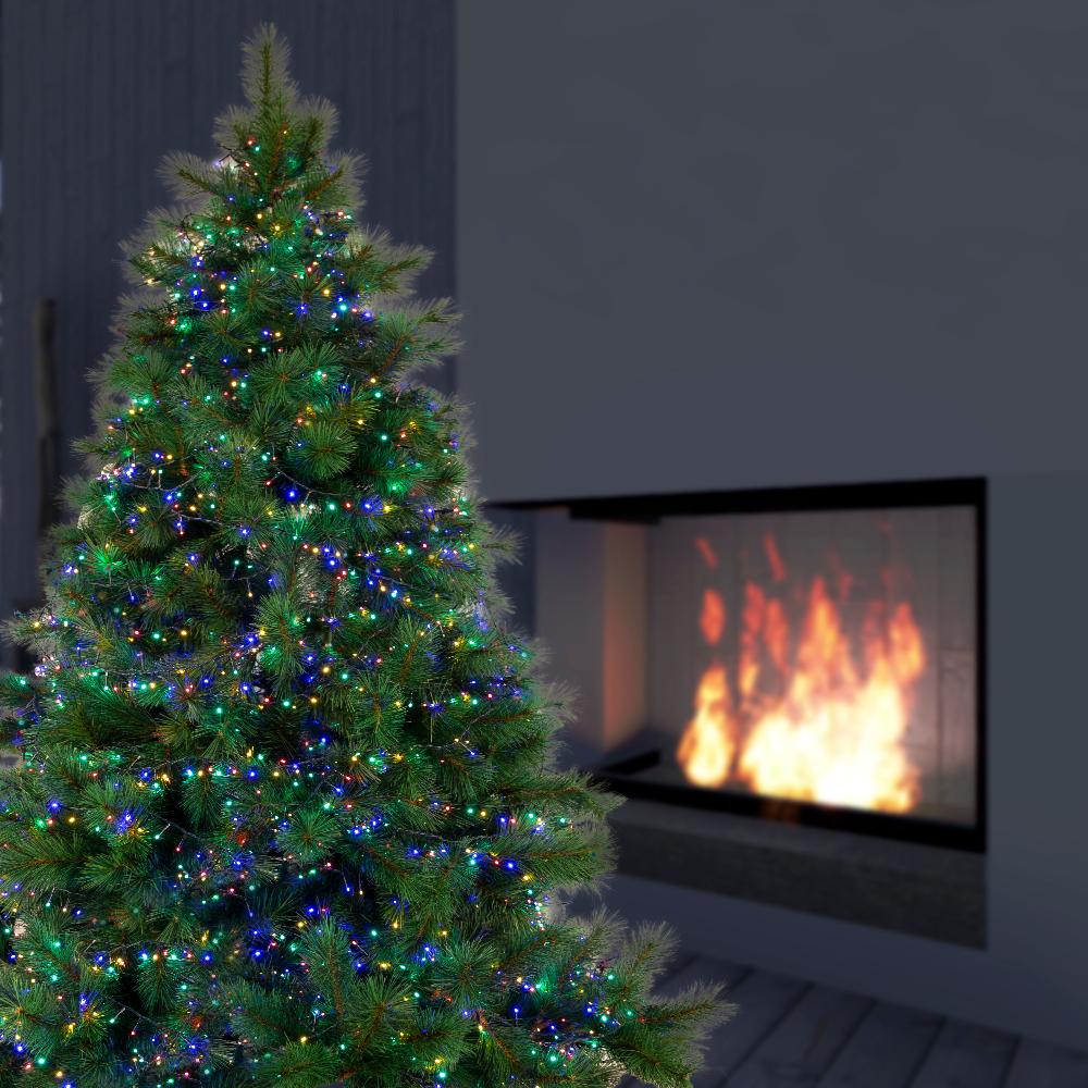 Outdoor Decorations & Lights: 2000 LED Sparkle Tree Lights  50m, available in 2 Colors - Warm White