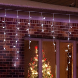Outdoor Decorations & Lights: 480 LEDs Snowing Icicle Lights  available in 4 Colors - Cool White