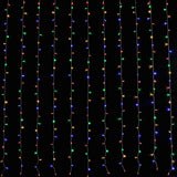 Outdoor Decorations & Lights: LED Curtain Lights 6mx3m 600 Multi-Color