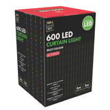 Outdoor Decorations & Lights: LED Curtain Lights 6mx3m 600 Multi-Color
