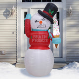 Outdoor Decorations & Lights: Airpower Shaking Freeze Snowman 180cm
