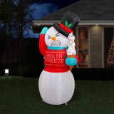 Outdoor Decorations & Lights: Airpower Shaking Freeze Snowman 180cm