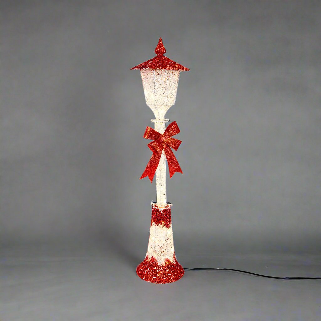 Outdoor Decorations & Lights: LED Glitter Street Lamp 120cm Twinkle available in 2 Colors - Silver