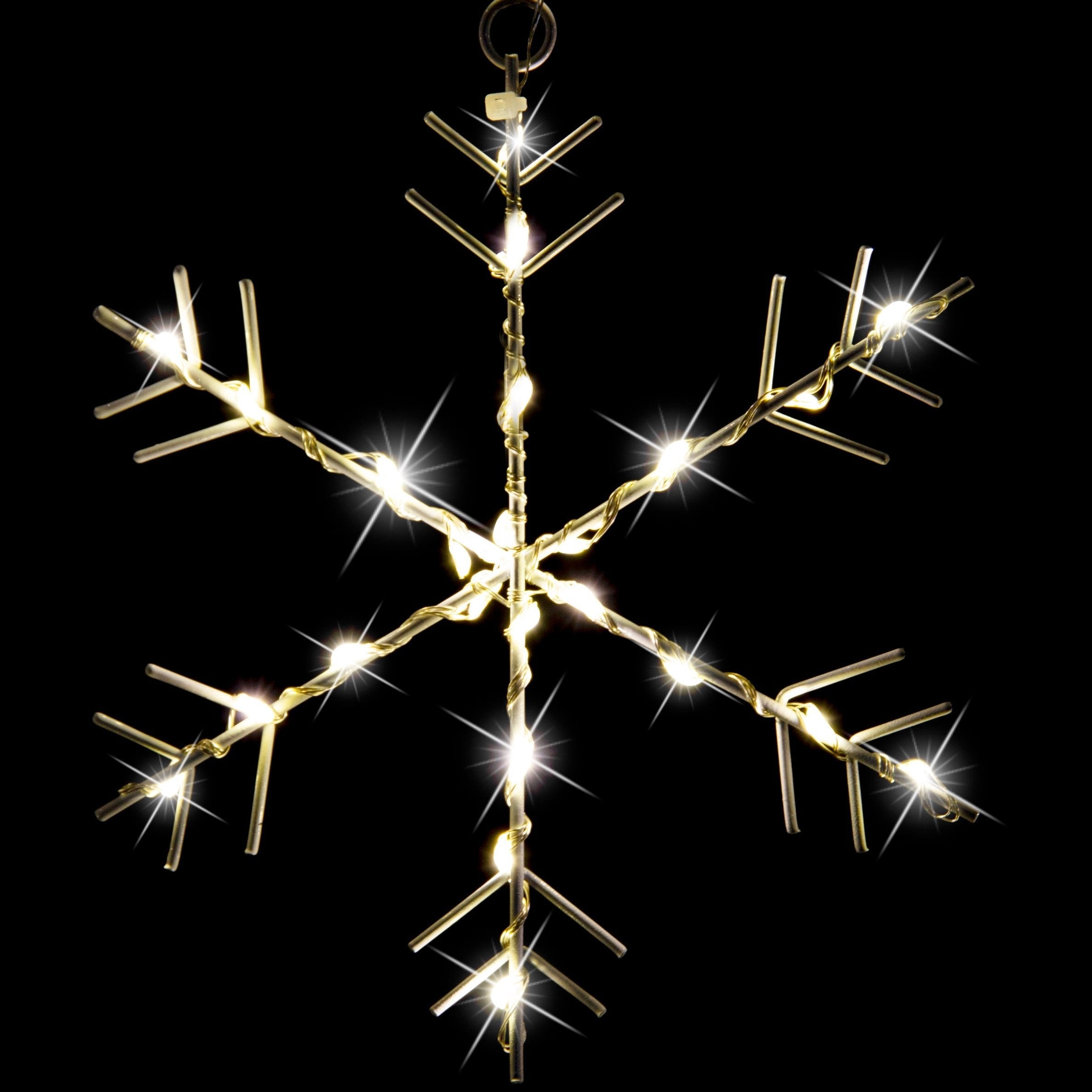 Outdoor Decorations & Lights: LED Snowflakes Curtain Lights avialable in 2 Colors - Cool White