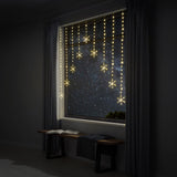Outdoor Decorations & Lights: LED Snowflakes Curtain Lights avialable in 2 Colors - Cool White