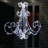 Outdoor Decorations & Lights: LED Acrylic Chandelier Flashing available in 2 colors - Multicolor