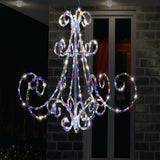 Outdoor Decorations & Lights: LED Acrylic Chandelier Flashing available in 2 colors - Multicolor
