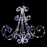 Outdoor Decorations & Lights: LED Acrylic Chandelier Flashing available in 2 colors - Multicolor