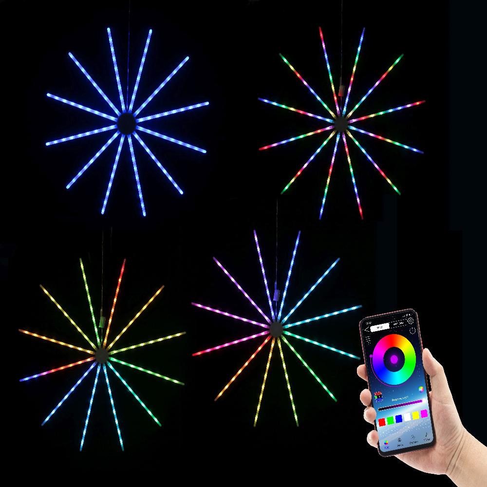 Outdoor Decorations & Lights: App Controlled LED Lightshow Spinner 60cm