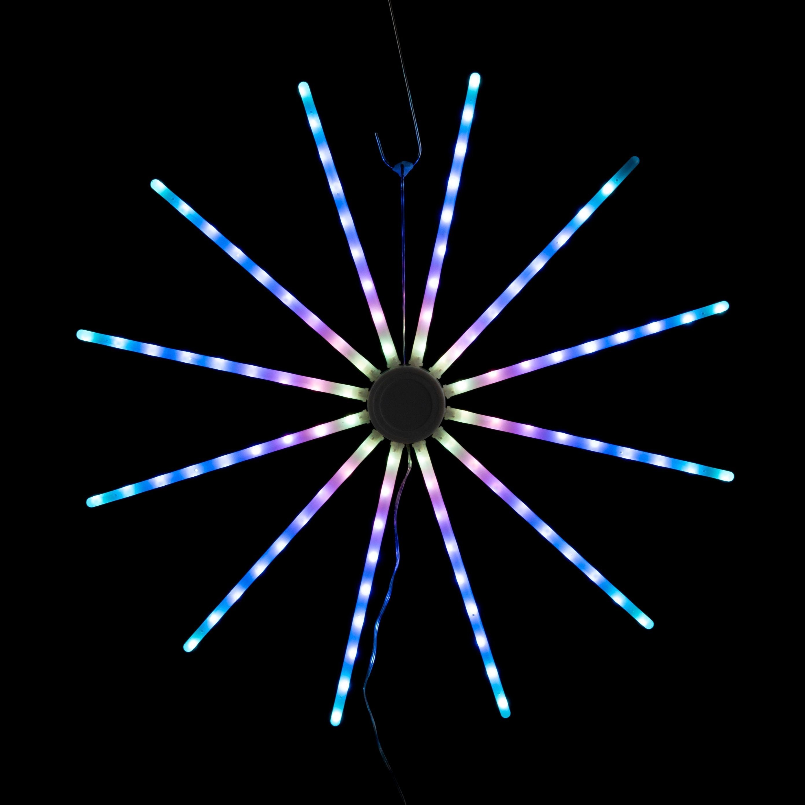Outdoor Decorations & Lights: App Controlled LED Lightshow Spinner 60cm