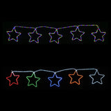 Outdoor Decorations & Lights: LED Ropelight 5 Stars Chain available in 2 Colors - Multicolor
