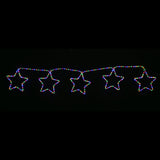 Outdoor Decorations & Lights: LED Ropelight 5 Stars Chain available in 2 Colors - Multicolor