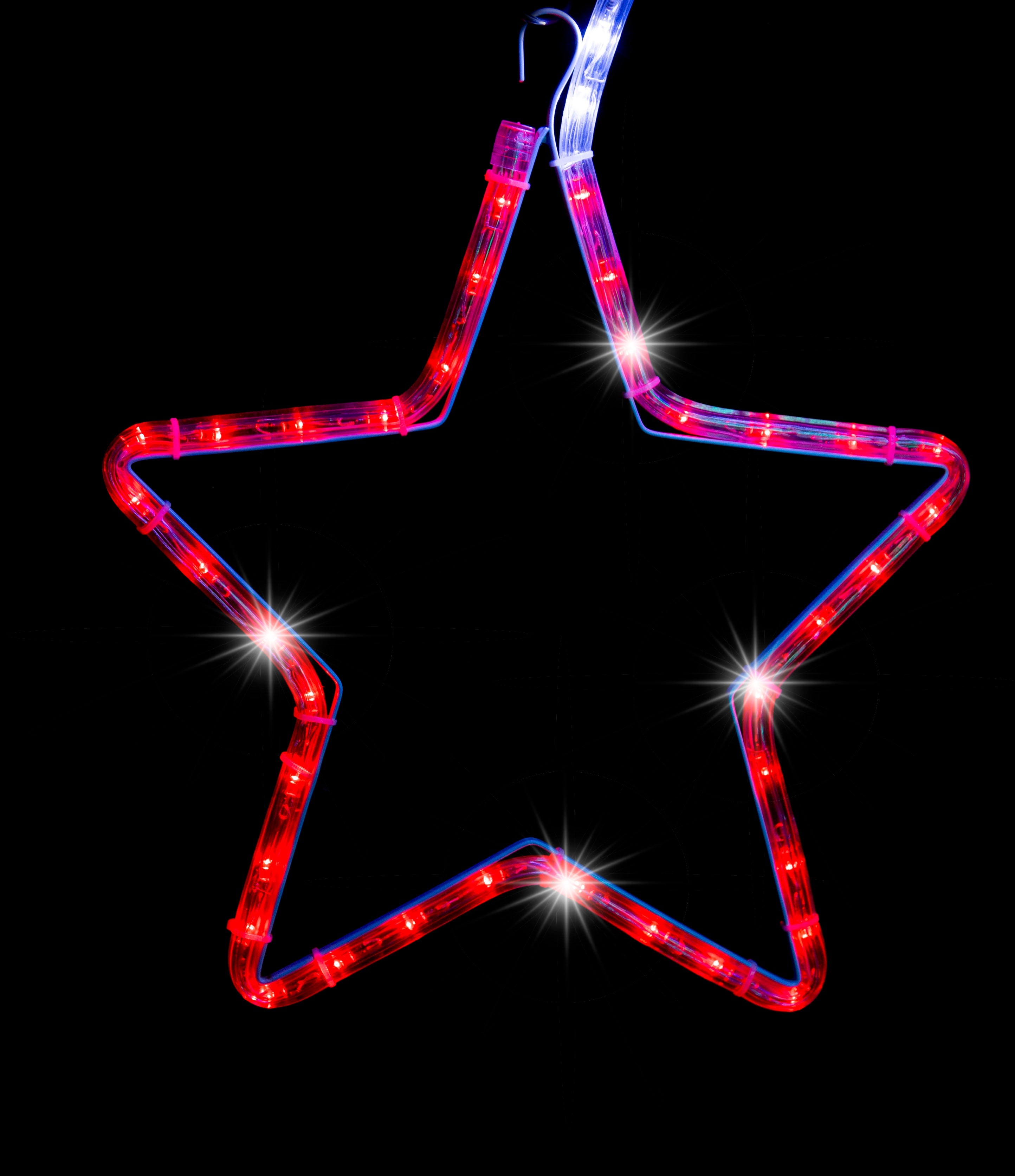 Outdoor Decorations & Lights: LED Ropelight 5 Stars Chain available in 2 Colors - RGBYW