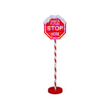 Outdoor Decorations & Lights: LED Stop Here Sign Multi 100cm Adjustable Height