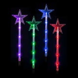 Outdoor Decorations & Lights: LED Lightshow Star Path Lights 4 pieces Remote Controlled - Stars