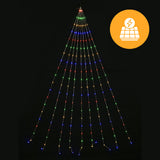 Outdoor Decorations & Lights: Solar Waterfall Strand Lights - Multi Colour