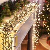 Outdoor Decorations & Lights: Battery Operated LED Cluster Lights  200 LEDs, Multicolor or Warm White - Multicolor