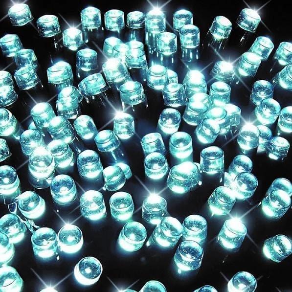 Outdoor Decorations & Lights: Battery Operated 300 LED Timer Lights  Available in 3 Colors - Warm White