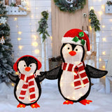 Outdoor Decorations & Lights: LED Mesh Tinsel 3D Light Up Decoration  2 Piece Set