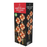 Outdoor Decorations & Lights: Jumbo Lollipop Path Lights 6pk Flash