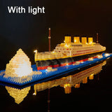 Building Toys: NNEOBA Titanic Ship Toy with LED Light