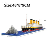 Building Toys: NNEOBA Titanic Ship Toy with LED Light