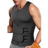 Gym Equipment & Accessories: NNEOBA Body Shaper Waist Trainer Sauna Vest XXL Double Belt