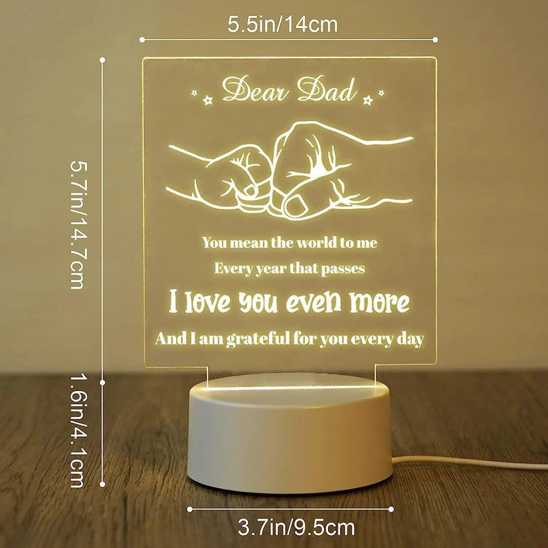 Night Lights & Ambient Lighting: NNEOBA Dad Night Lamp - Perfect Gift for Father's Day
